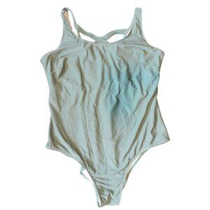 Olive Green One Piece Swim 2X